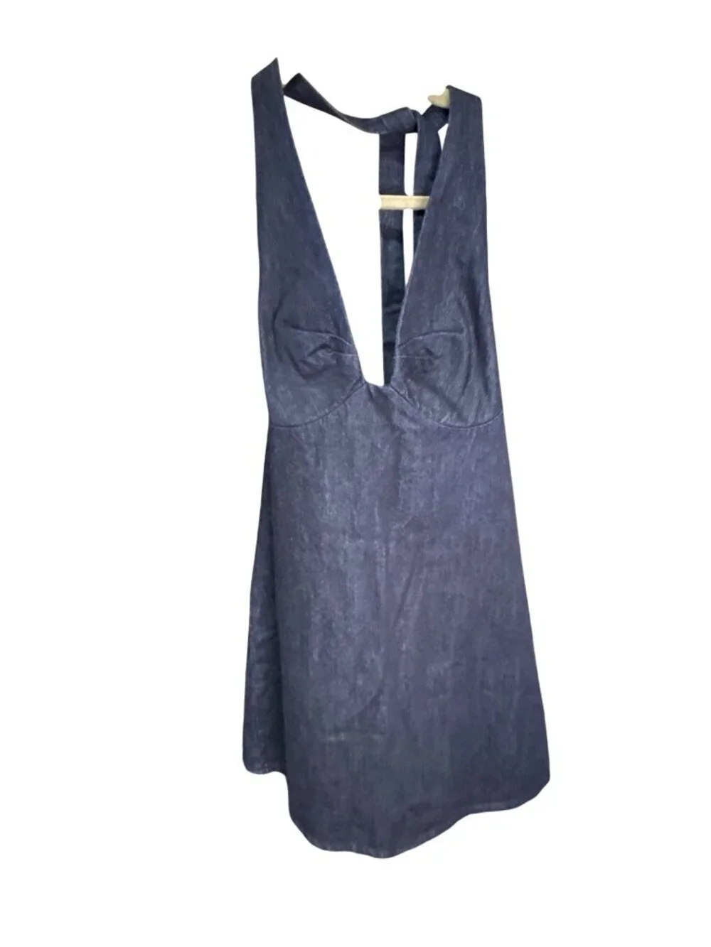 NWT Free People Trevi Blue Denim Mini Dress XS MSRP $108